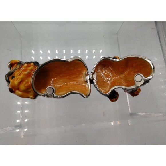 Jeweled Terrier Hinged Trinket Box 2.75x2.16x3.07in By Cherished Treasures Colle - Picture 7 of 11